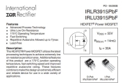 IRLU3915PBF HEXFET® पावर MOSFET 55V सिंगल एन-चैनल हेक्सफेट पावर MOSFET I-PAK पैकेज में